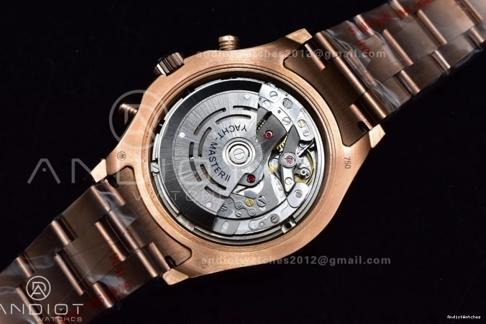 on 1:1 Edition A Ceramic II Bracelet RG TopPick GMF YachtMaster 116685 RG Blue Best 1223 0406